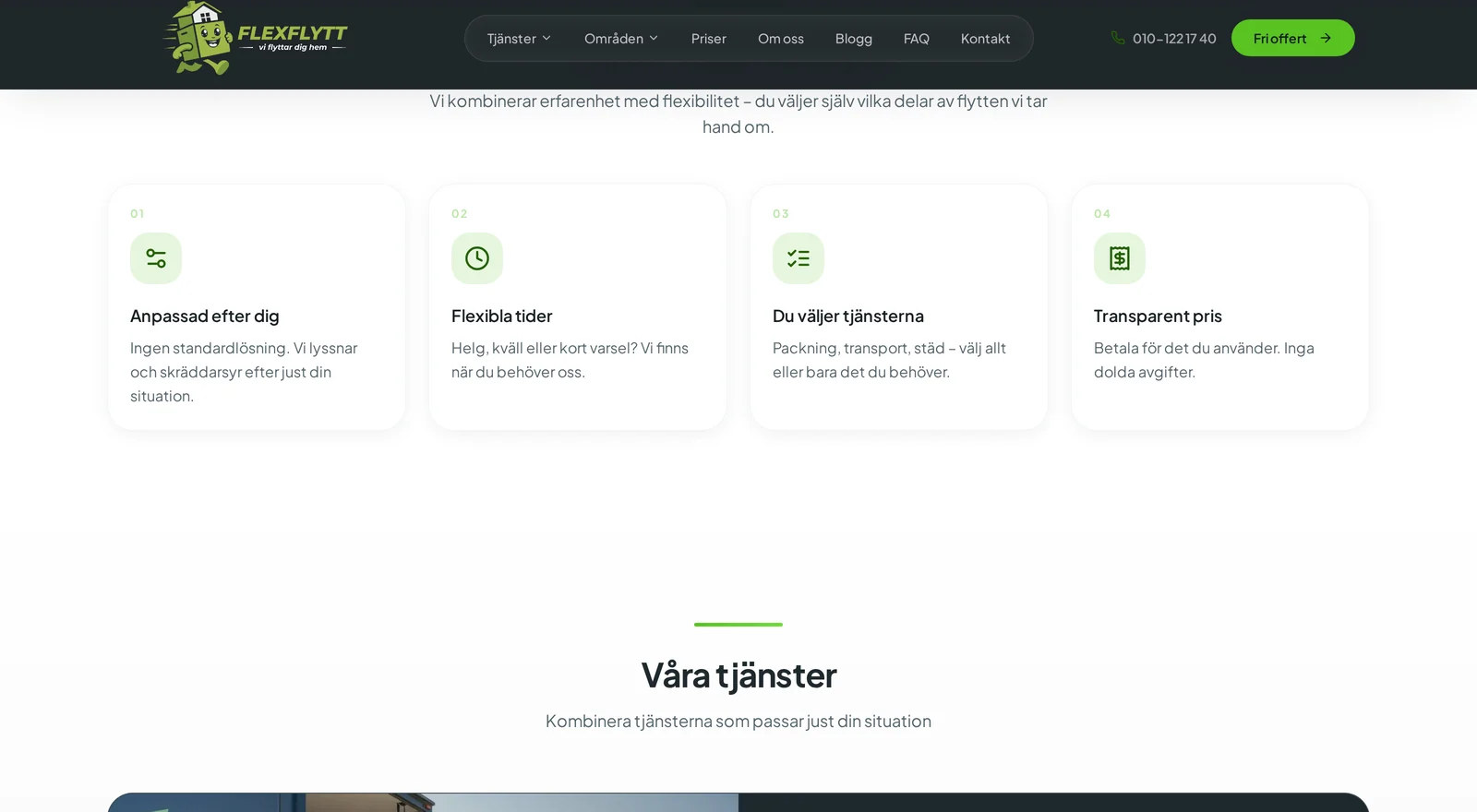 Närbild på Flexflytts sektion Varför välja Flexflytt
