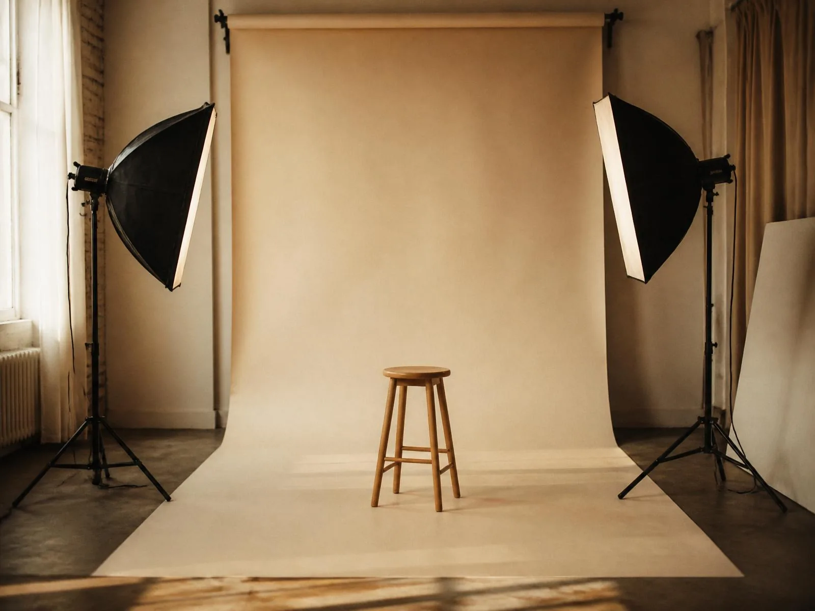 Create Medias team i studion under en produktion