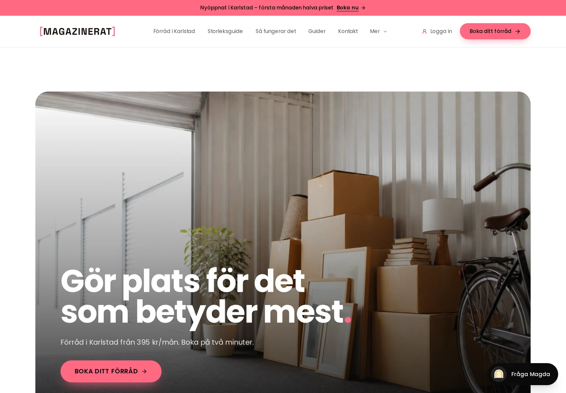 Case: Magazinerat — startsida