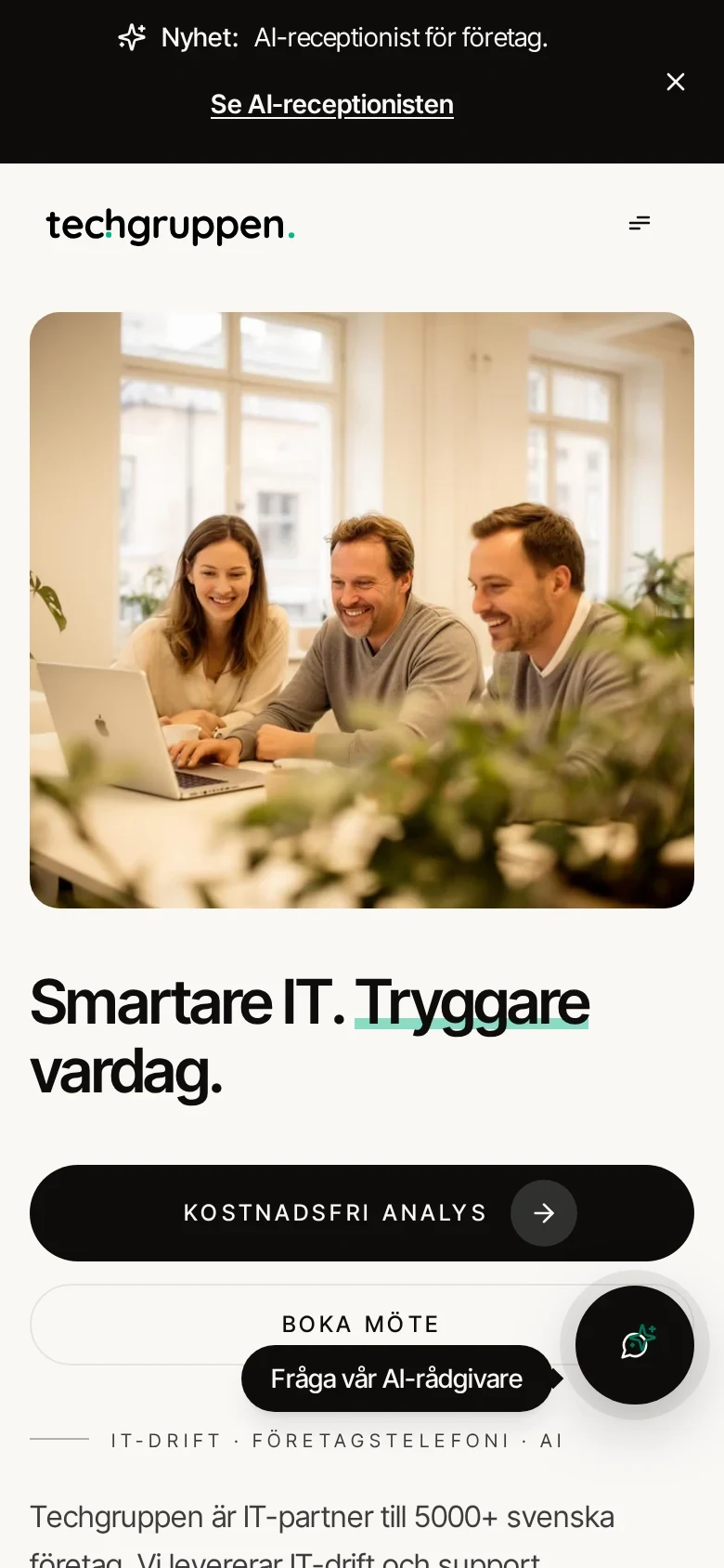 Techgruppen i mobilvy
