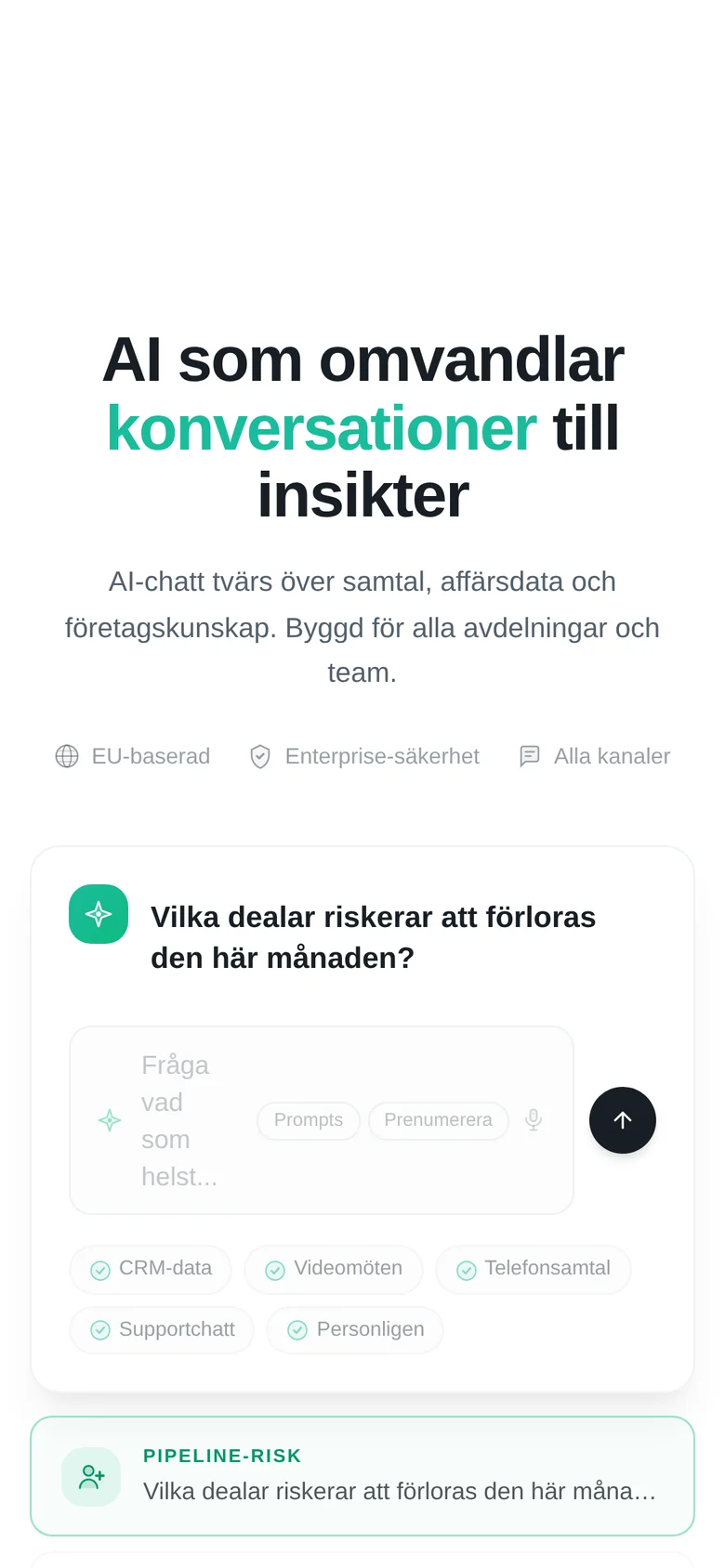 Telink AI i mobilvy